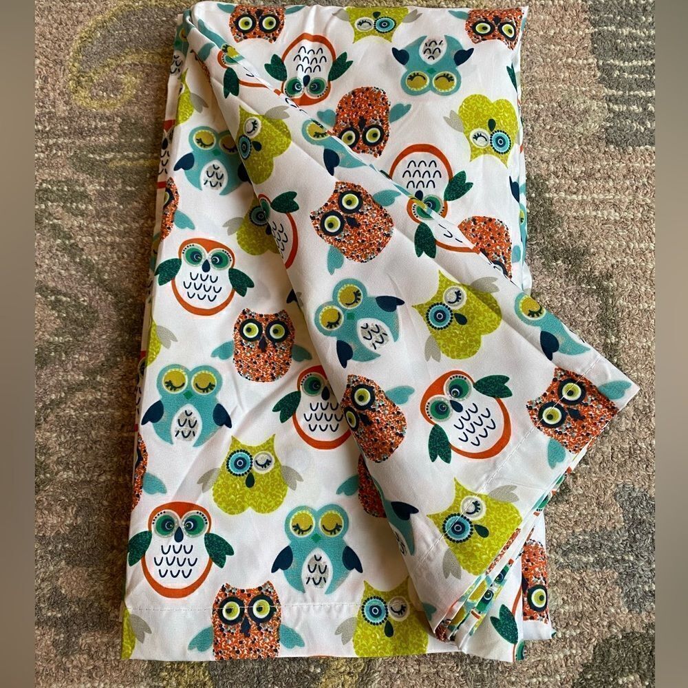 Simple Bright Owl Bed Flat Top Sheet